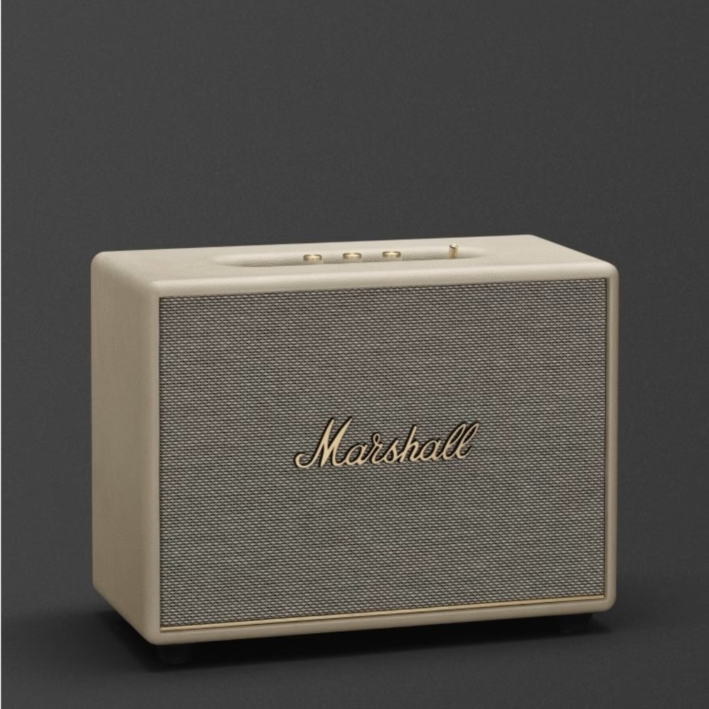 Marshall Woburn III Cream and Gold Bluetooth Speaker